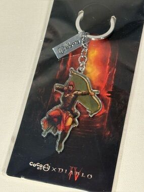🏹 [BRAND NEW] COCO FRESH TEA X DIBLO 4 RED ARCHER COLLECTIBLE METAL KEYCHAIN 🏹